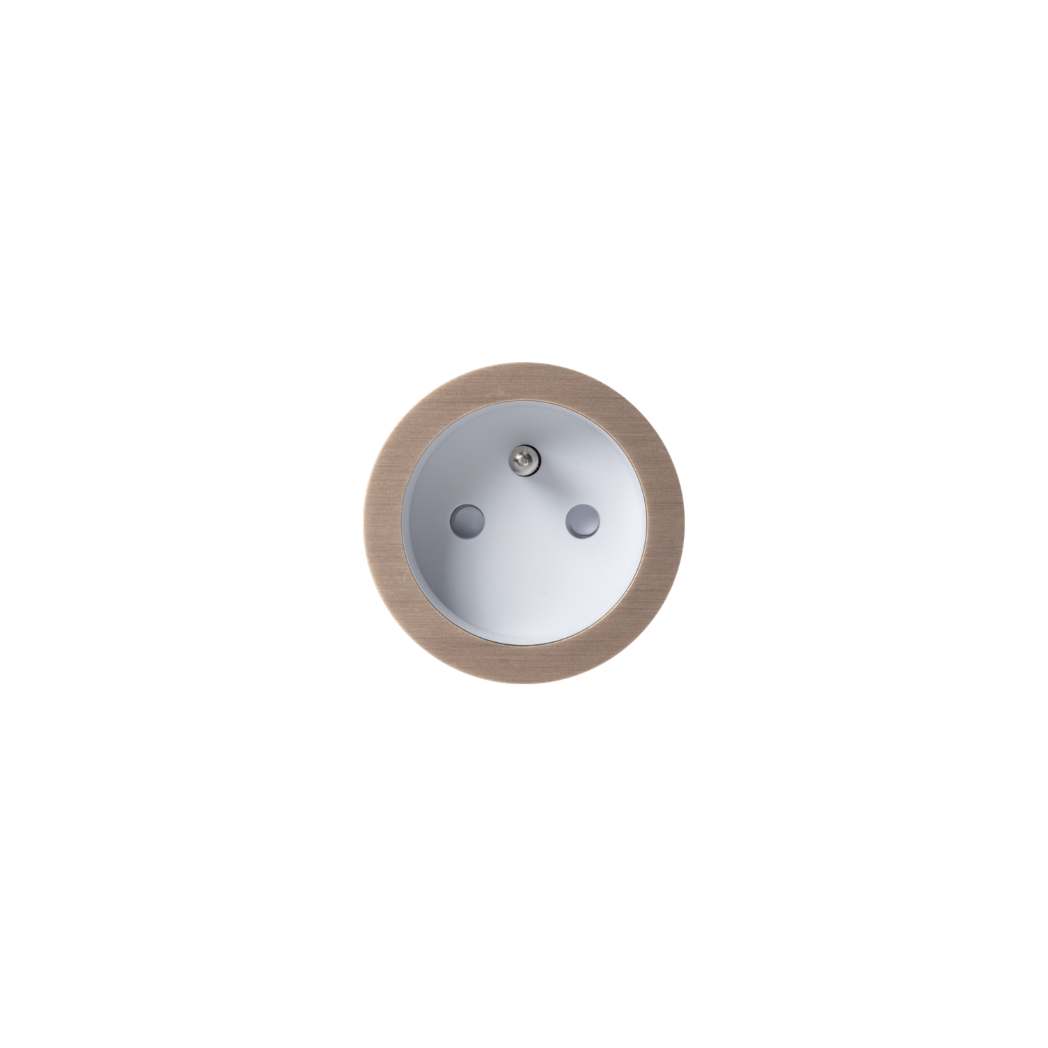 Rond 2.0 - multifit prise b-f bronze clair/blanc 